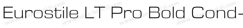 Eurostile LT Pro Bold Cond字体转换